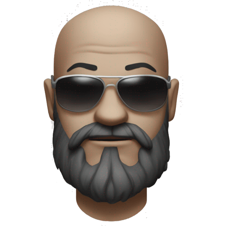 Kratos from god of war wearing sunglasses emoji