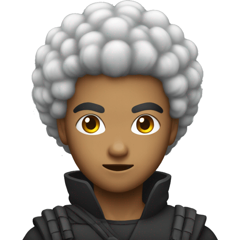 afro ninja emoji