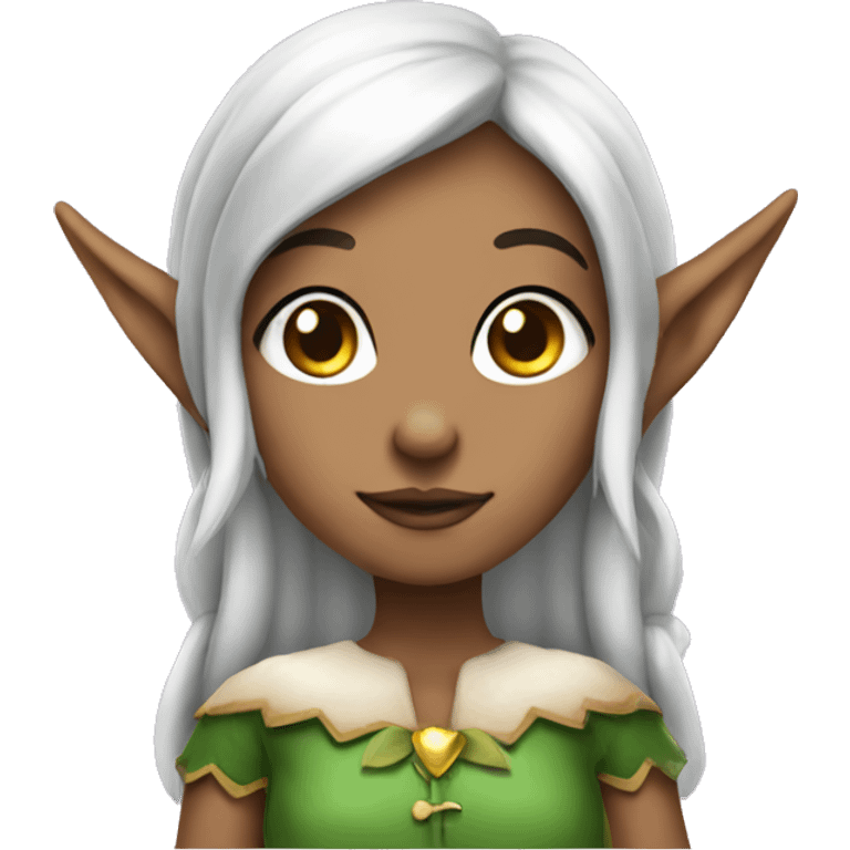 elf girl withe skin emoji