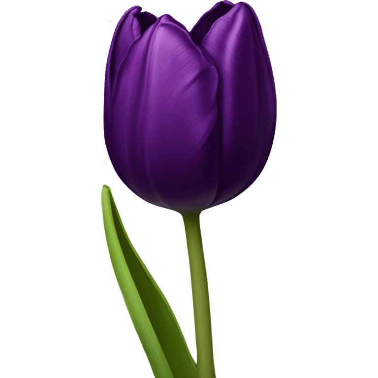 Dark purple Tulip emoji