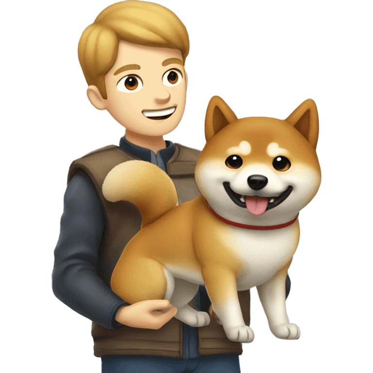 Shiba Inu with man emoji