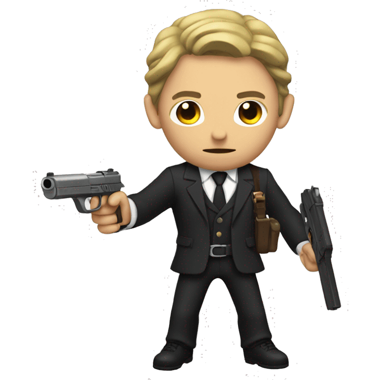 Jhon Wick With Gun emoji