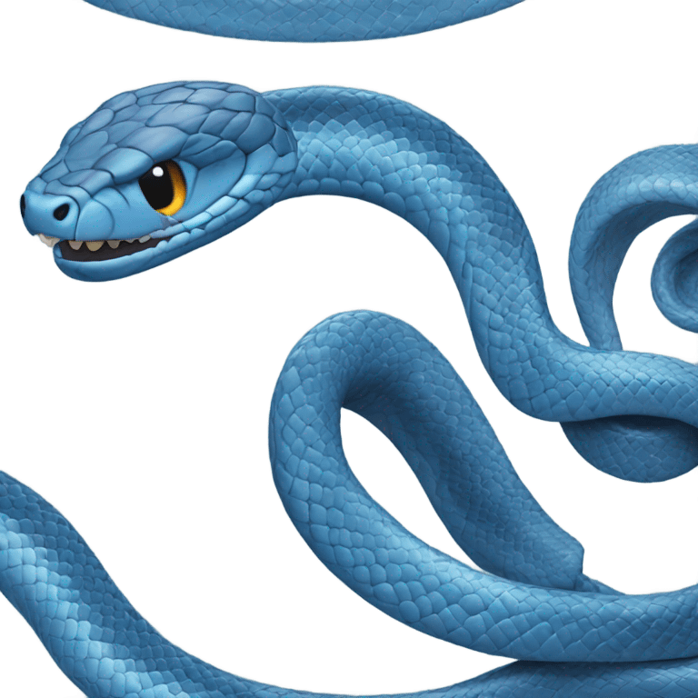 blue  snake emoji