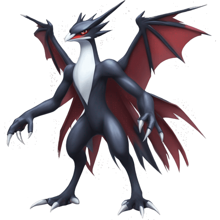 Edgy Cool Nargacuga-Noivern-Latias-Silvally-Pokémon Full Body emoji