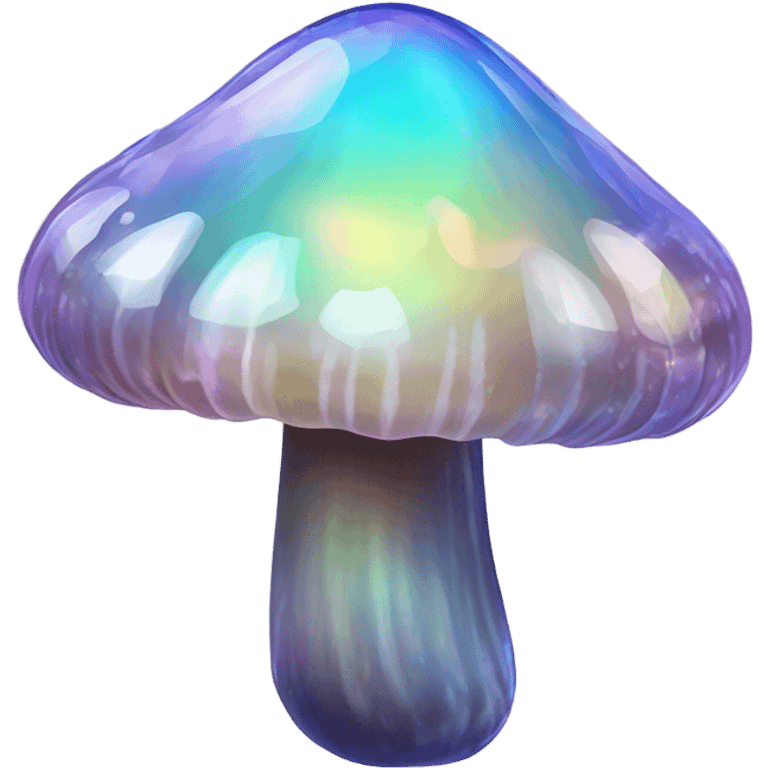 Opal crystal mushroom  emoji