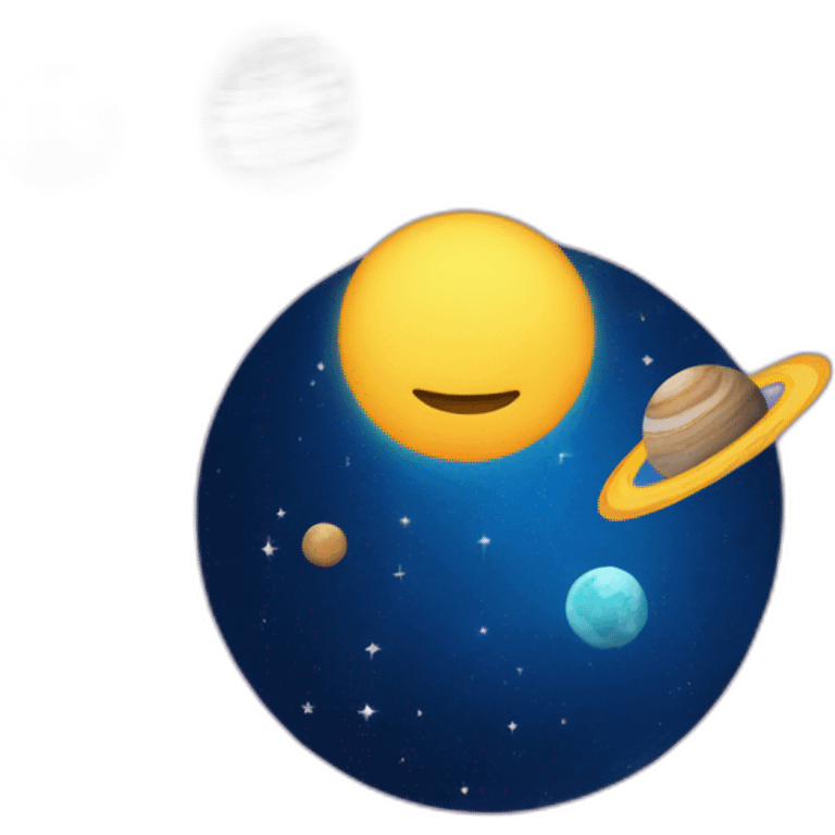 Stars and planets emoji