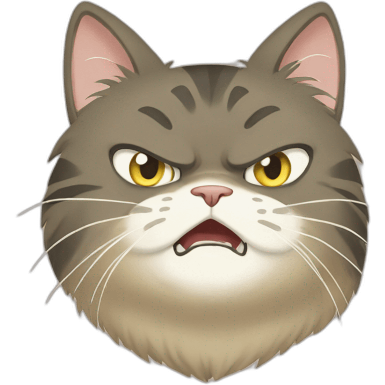 angry cat in ghibli emoji