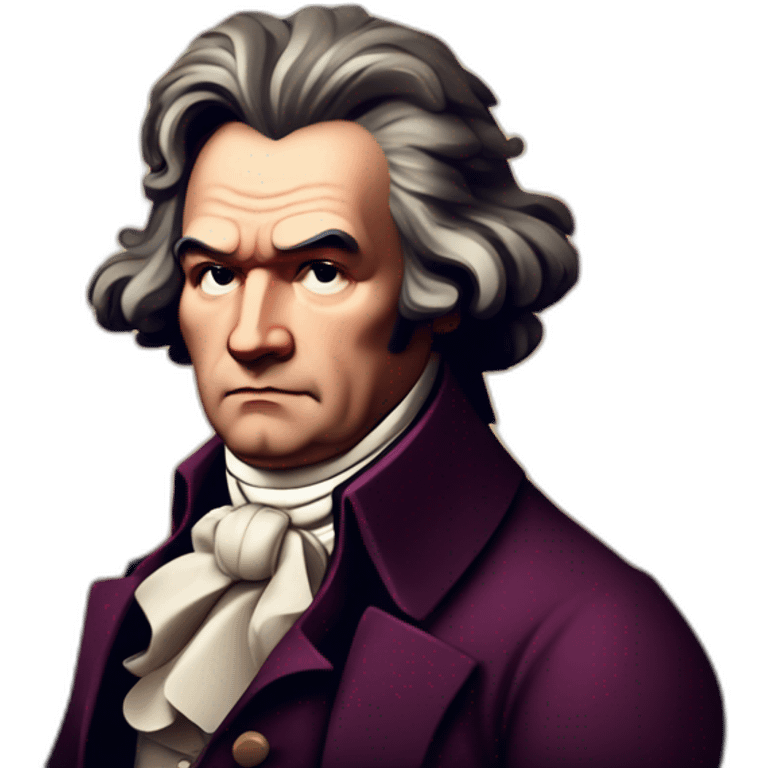 Ludwig van Beethoven and fireworks emoji