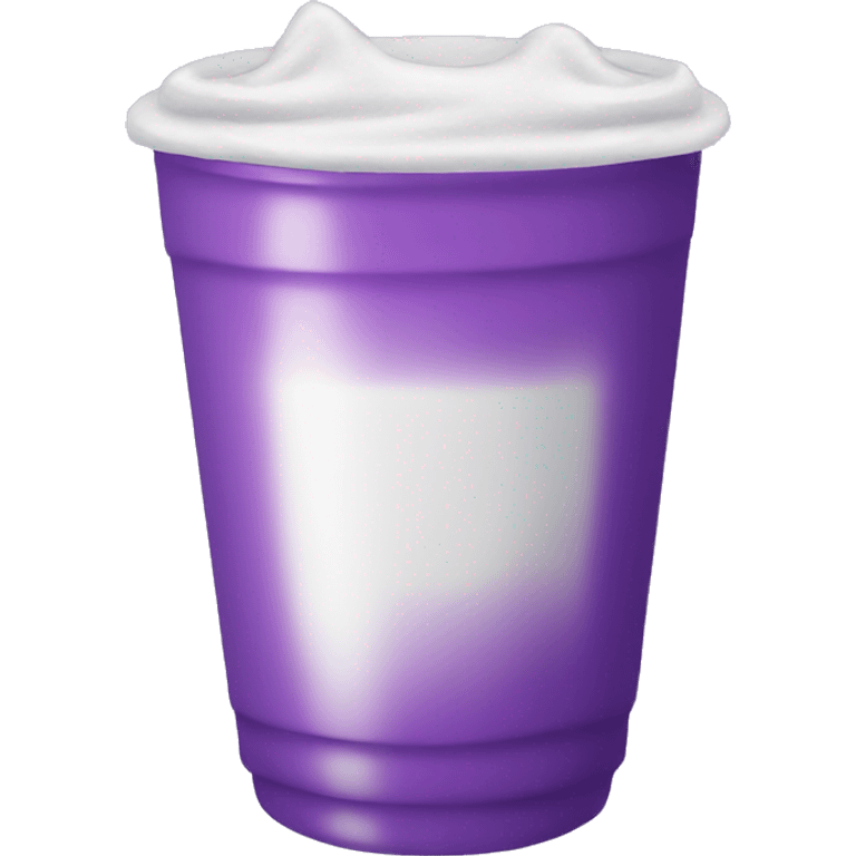 Double cup white of purple drink emoji