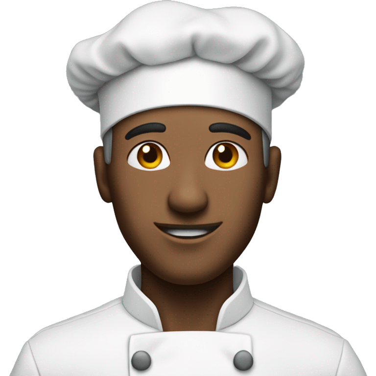 man wearing chef hat with rat sticking out emoji