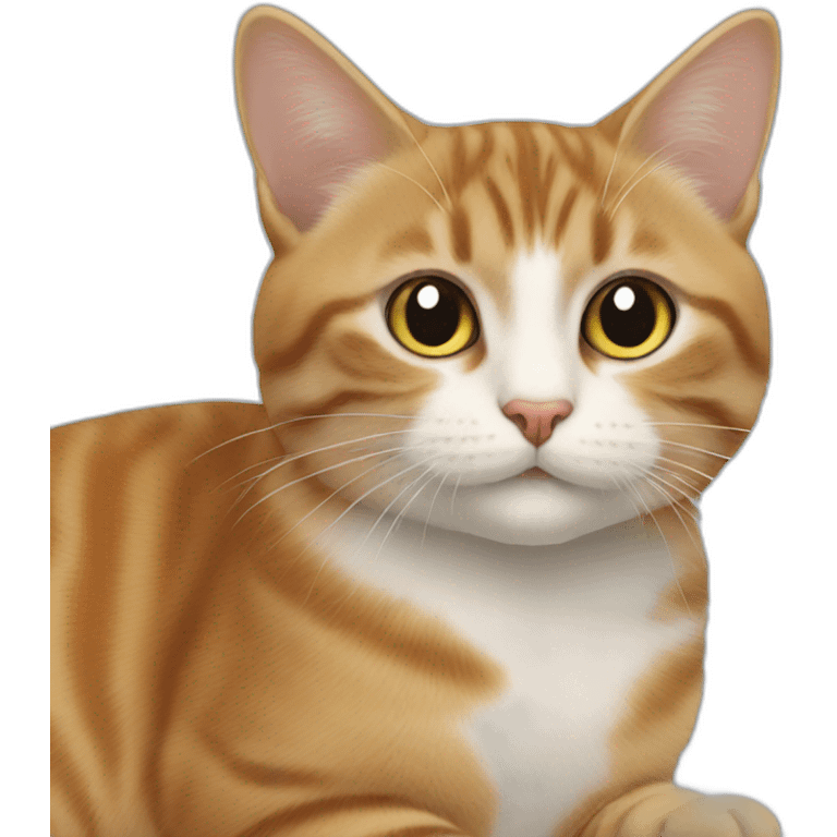 Un chat avec des chaton  emoji