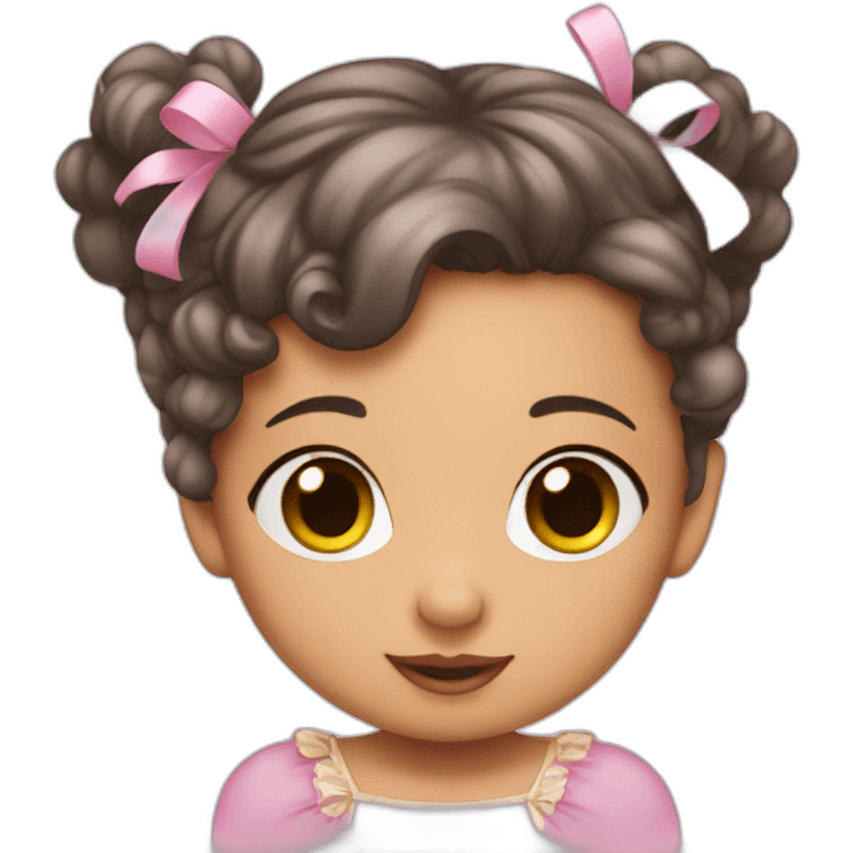 Cute baby princess emoji