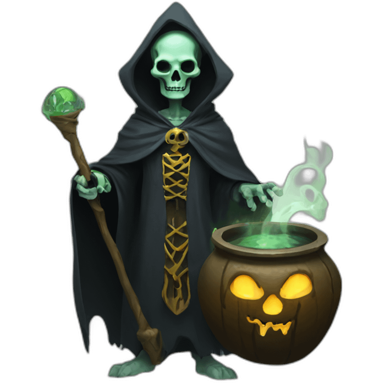 lich with cauldron emoji