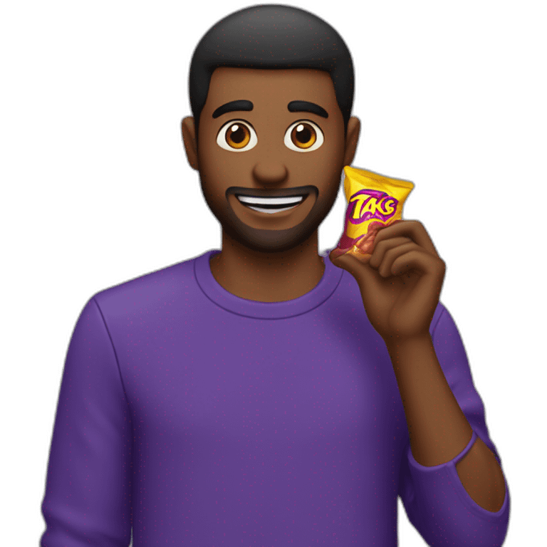 Back guy eating takis emoji