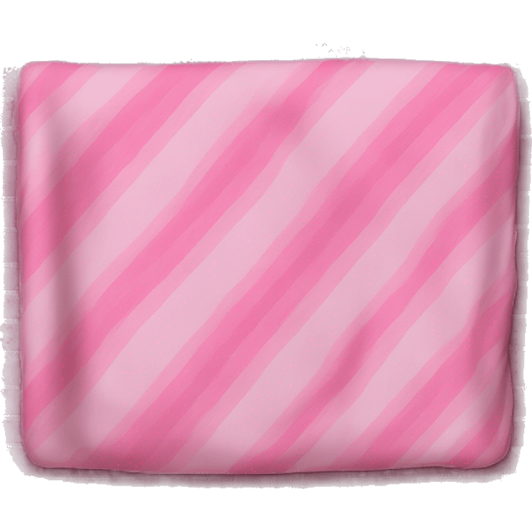 Folded Pink plaid blanket  emoji