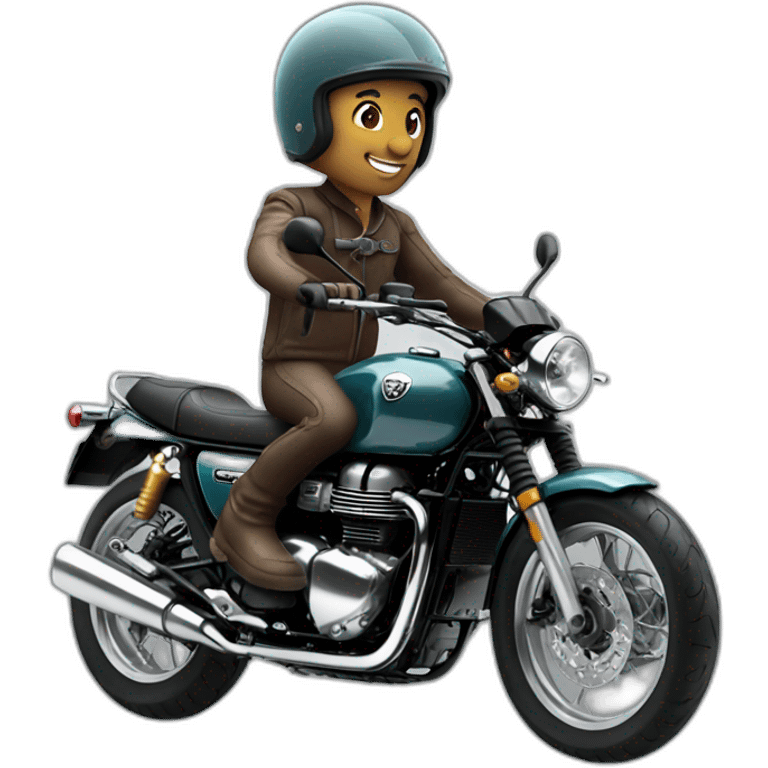 Rider triumph wheeling emoji