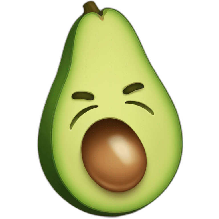 avocado is crying emoji