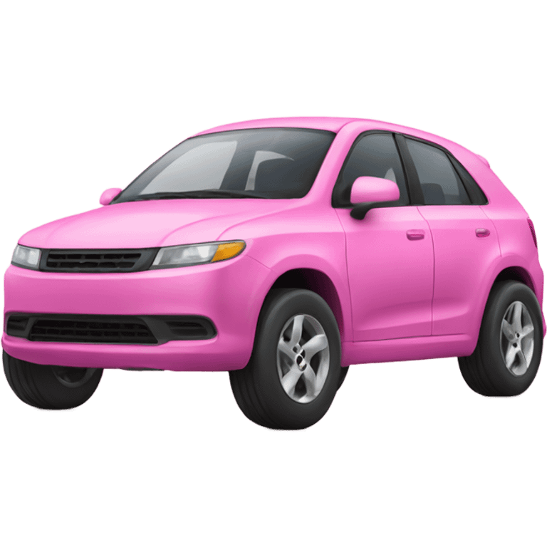 car with fat wheels and it’s pink emoji