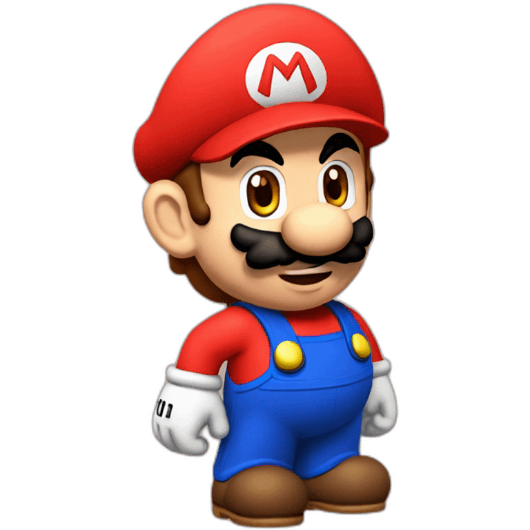 Mario with M on cap  emoji