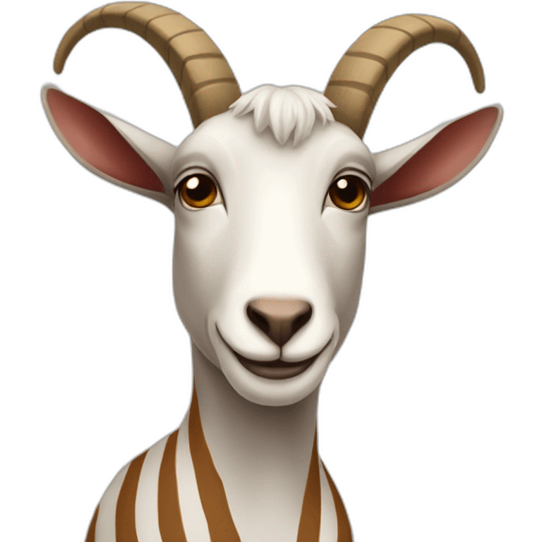 striped goat emoji