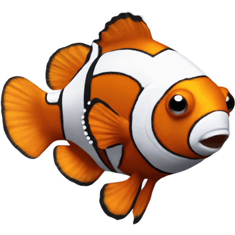 Clownfish with spikes emoji