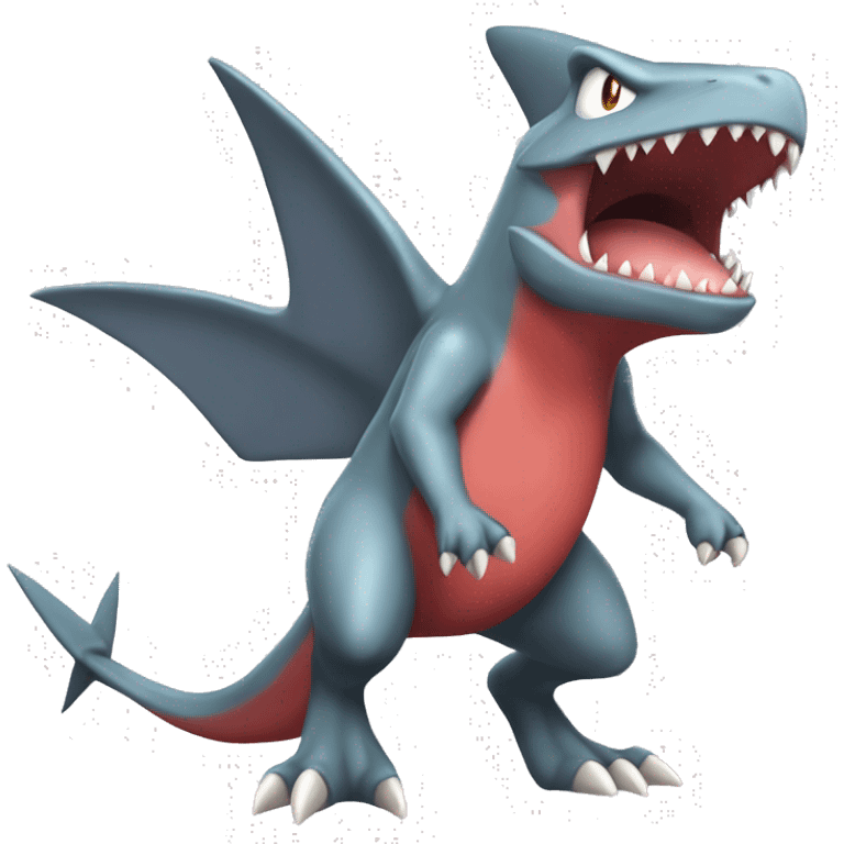 Sharpedo-Charmeleon-Gible-Larvitar-Fakémon Full Body emoji