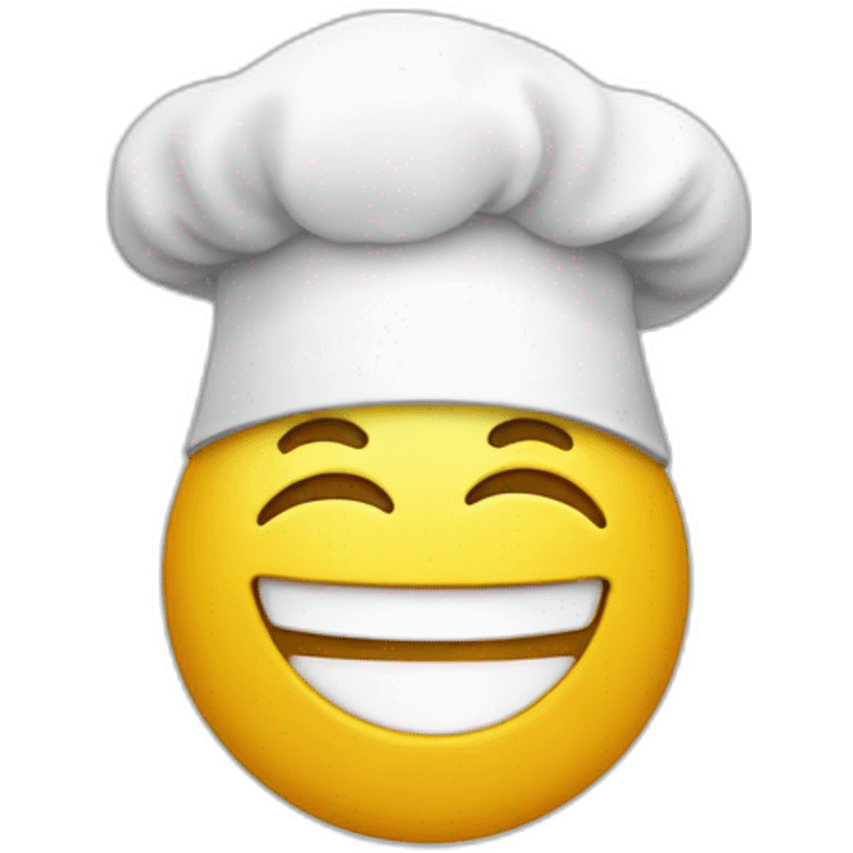 Smiley wearing a chef hat emoji