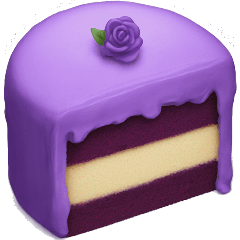 A purple cake emoji