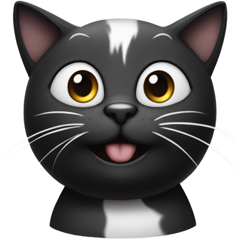 Black and white cat Loki god emoji