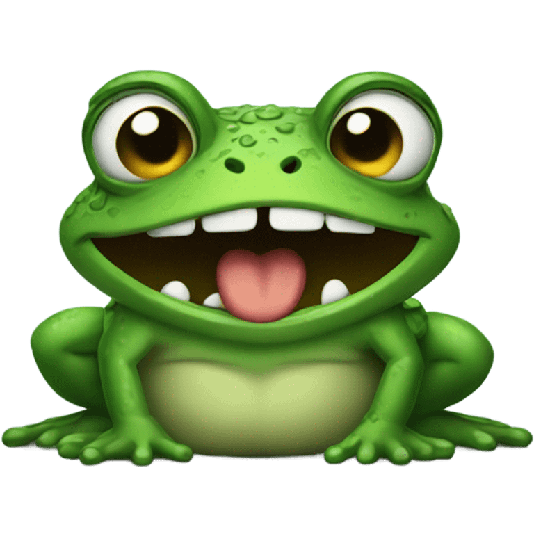 Angry frog emoji