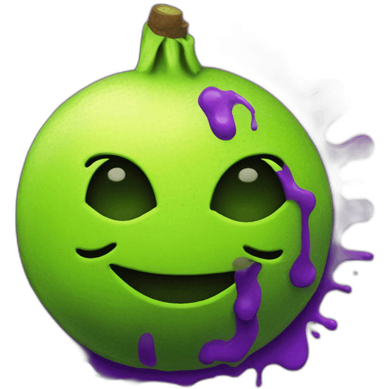 lemon-green-and-purple-neon-spray graffiti emoji