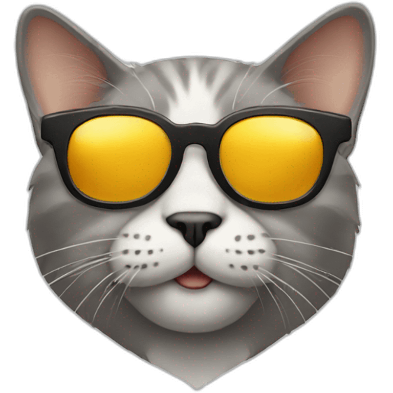 Cat with sunglasses emoji