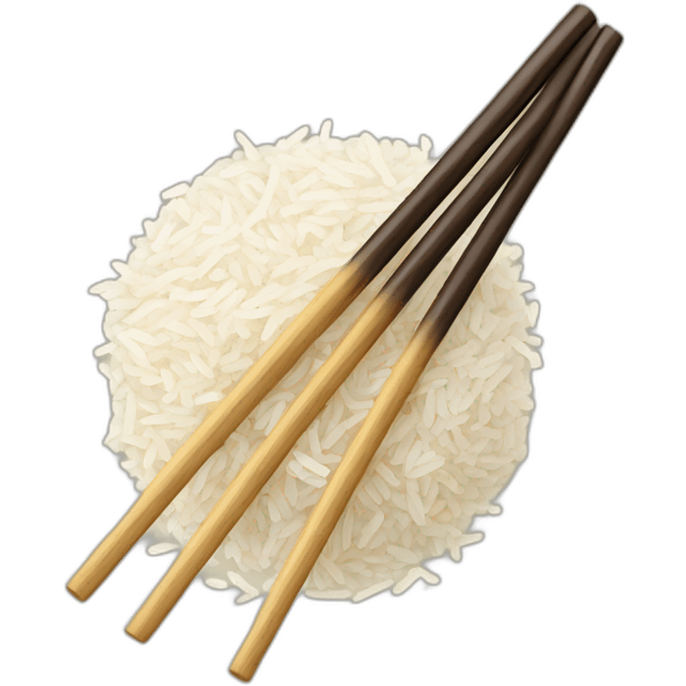 chopsticks in rice emoji