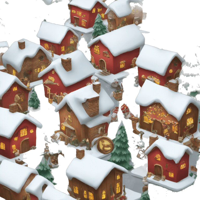 Santa village emoji