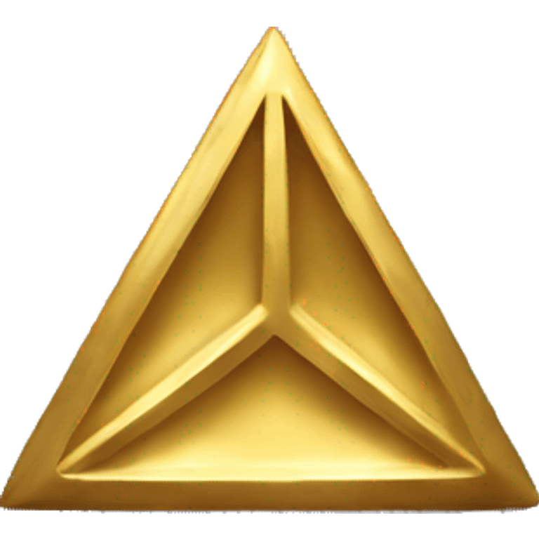 A peace of gold shaped as perfect rhombus emoji