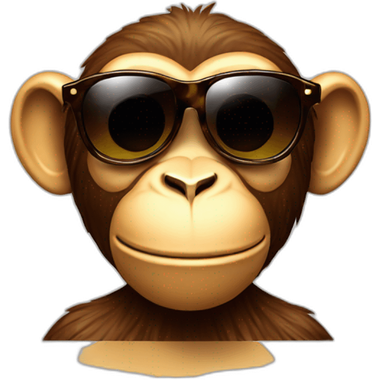 Cool Monkey sunglasses Hawaii emoji