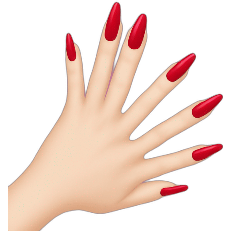 Red nails emoji