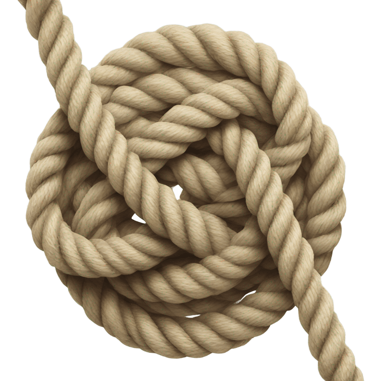 Rope with 8 knot emoji