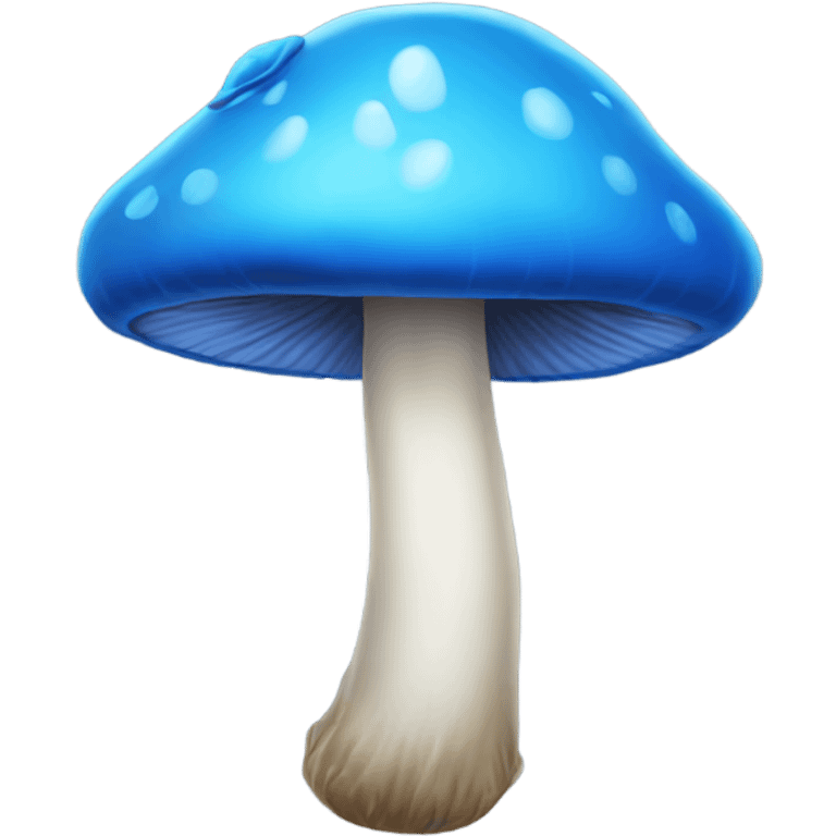 Blue mushroom emoji