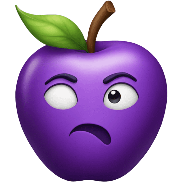 Purple apple  emoji