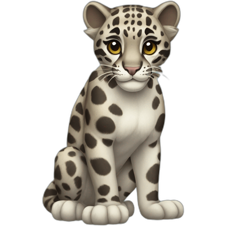 Clouded Leopard Full Body emoji