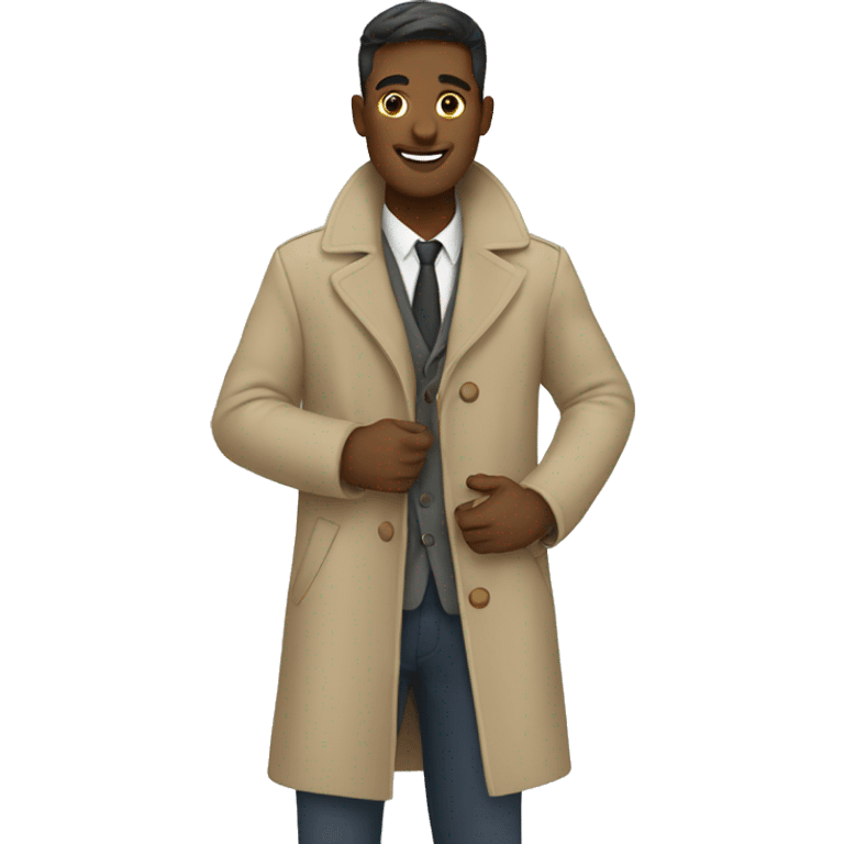 Beige coat emoji