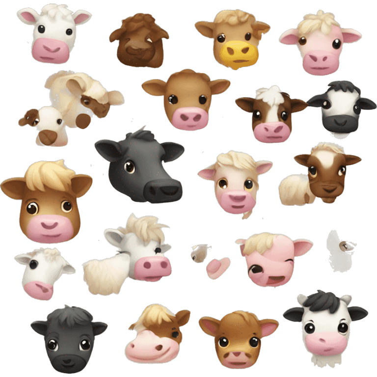 Cute farm emoji