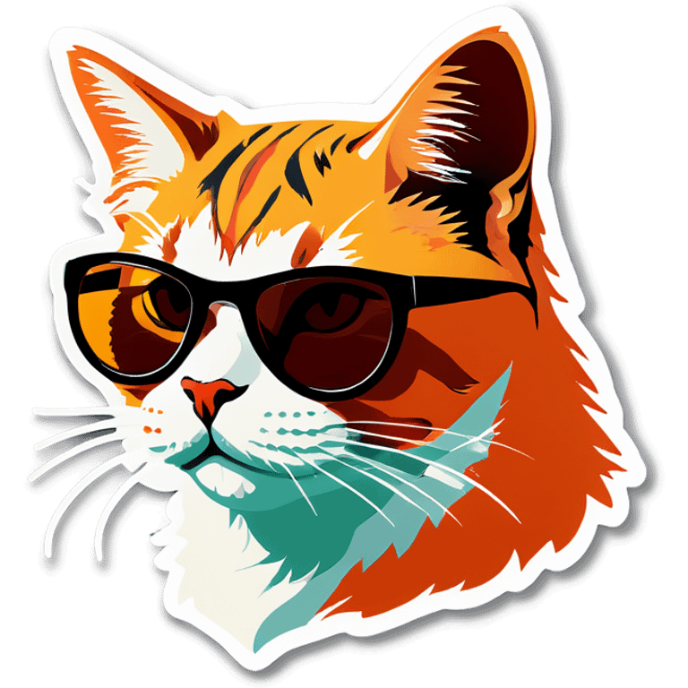 Cat with sunglasses emoji