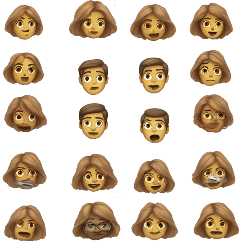 кареглазая девушка emoji