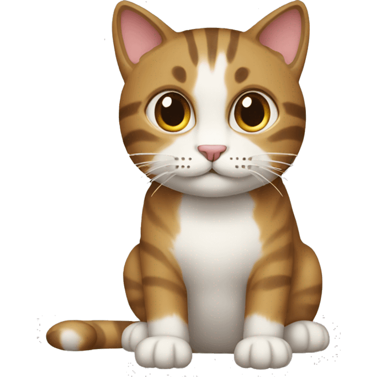 Create a funny cat emoji with a real emoji