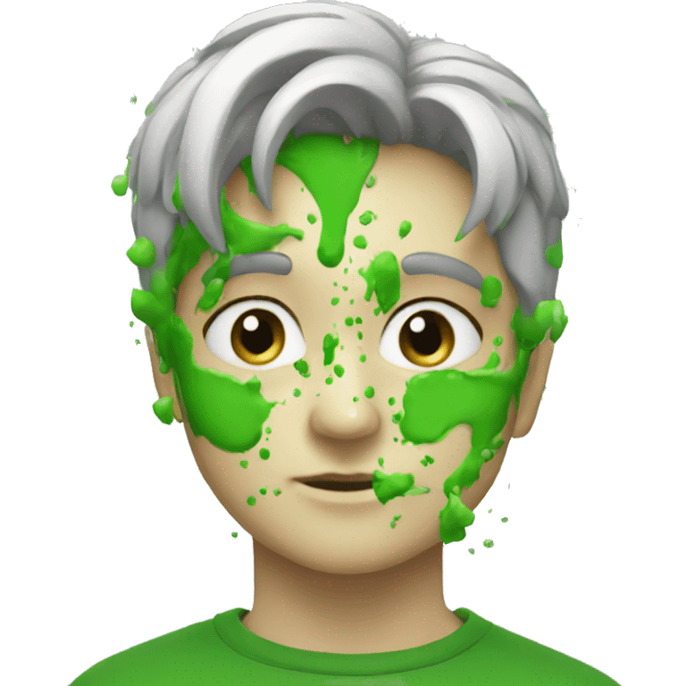 Green splatter emoji