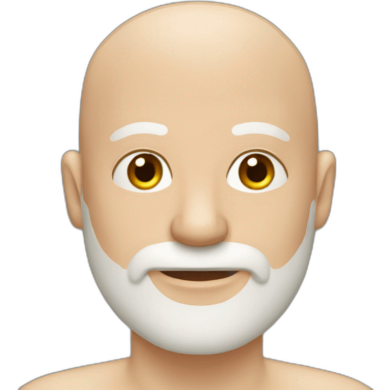 Man with a red beard and bald cap emoji