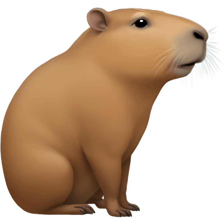 Capybara side view emoji