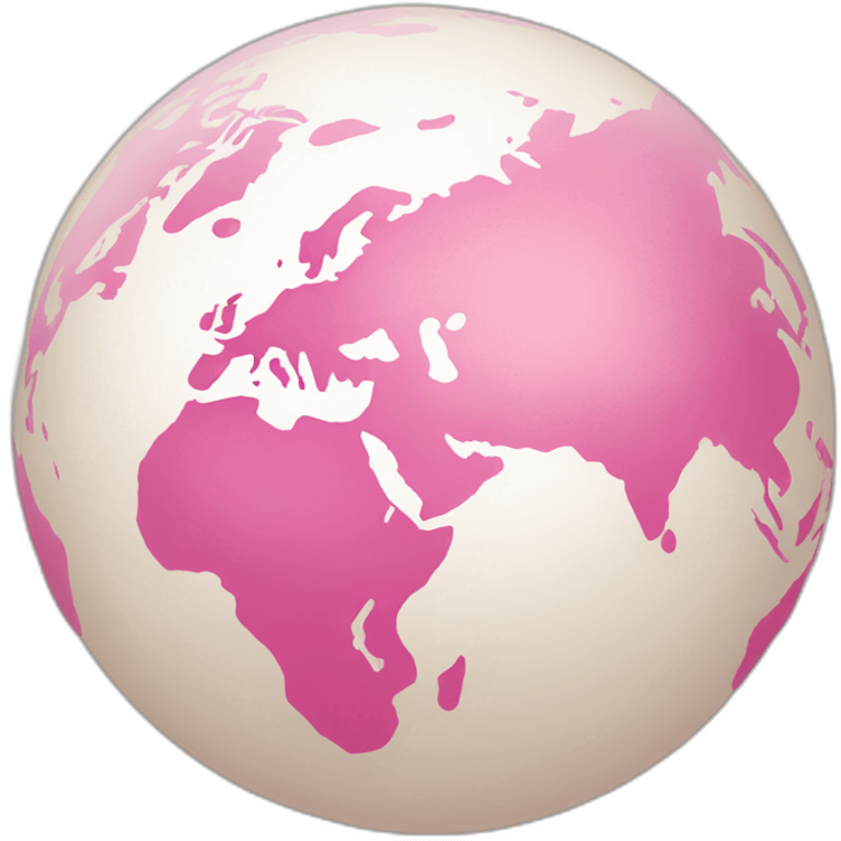 A round, flesh colored globe with a pink dot in the middle of it emoji